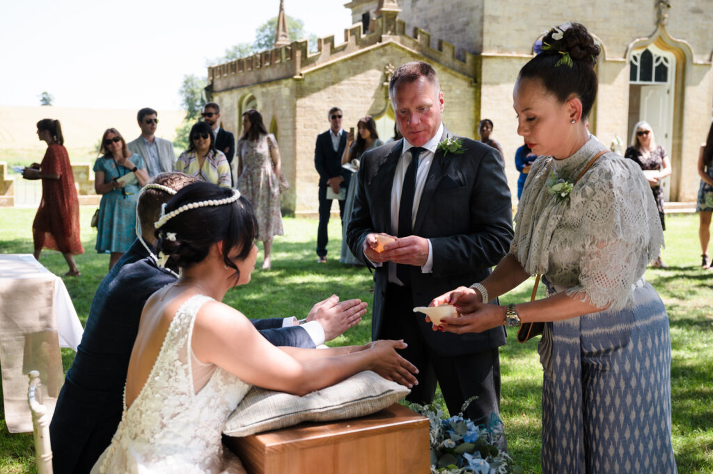 Thai Water pouring ceremony at fort henry